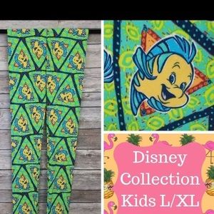 Disney flounder leggings - kids L/XL